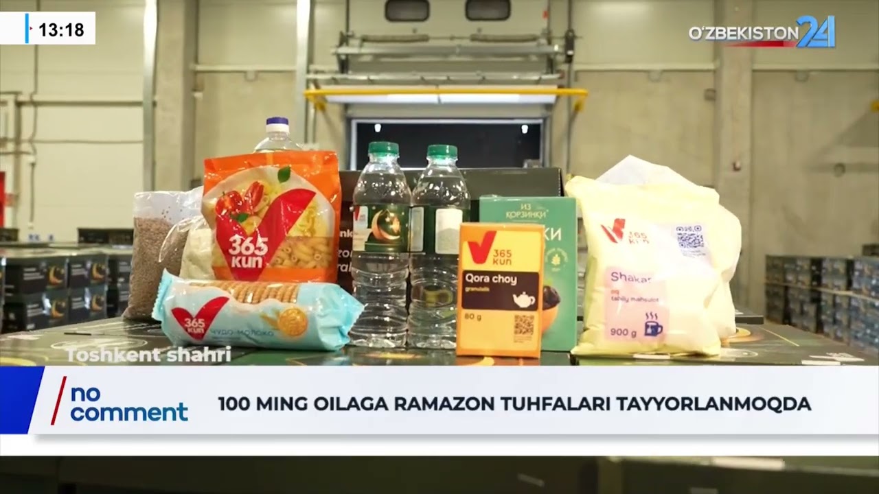 100 ming oilaga Ramazon tuhfalari tayyorlanmoqda