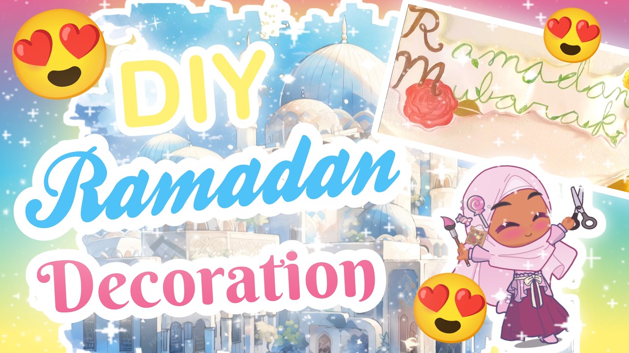 DIY Ramadan decor banner idea🚩