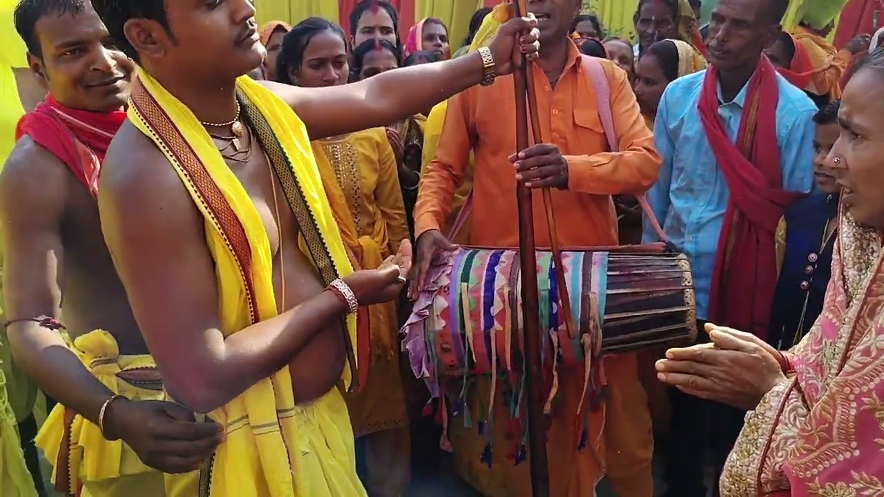 खुद भगतिनी जी भेंटी कटाए|| कमला माता कोयला का पूजा कर लौटते समय #lalanpyareofficial