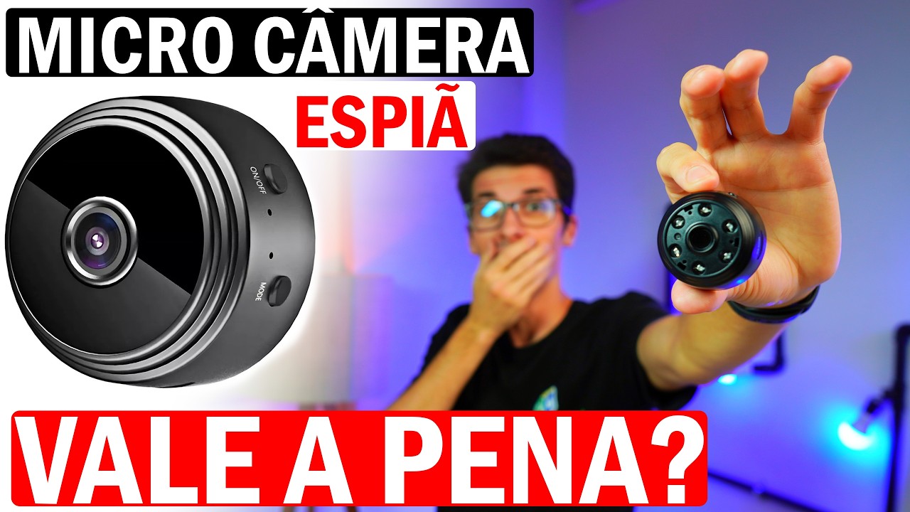 MINI C&Acirc;MERA ESPI&Atilde; A9 VALE A PENA? - Como Instalar e Configurar Mini C&acirc;mera Espi&atilde; wifi A9