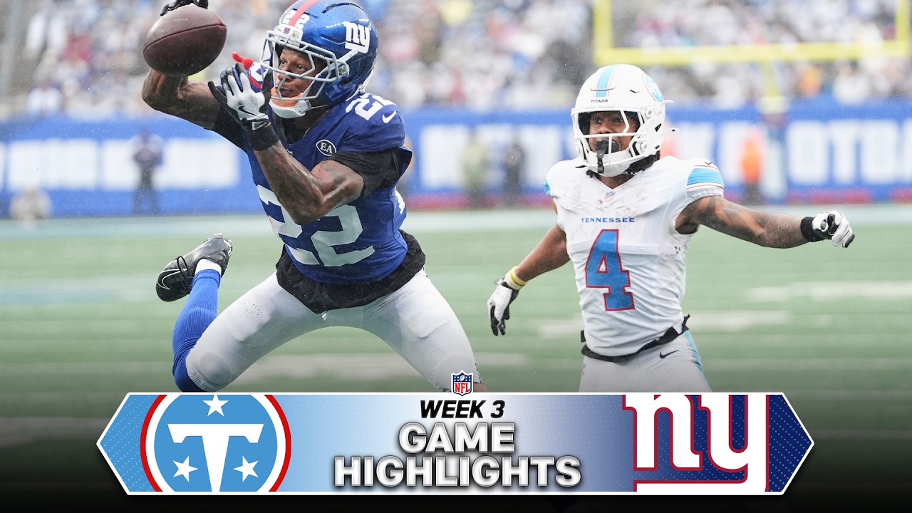 Tennessee Titans vs. New York Giants Game Highlights | NFL 2026 Season Week 3