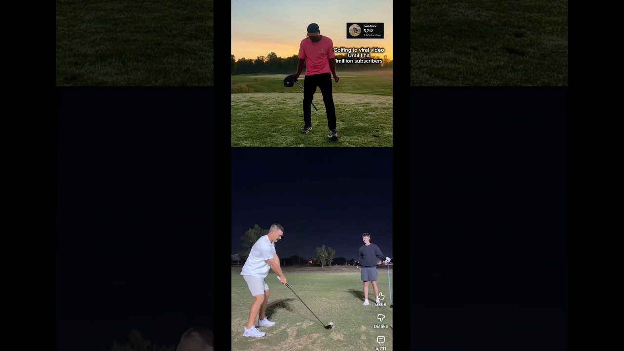 Golfing to Every Viral Video - Day 16 #golf #shorts @gmgolf @brysondechambeau