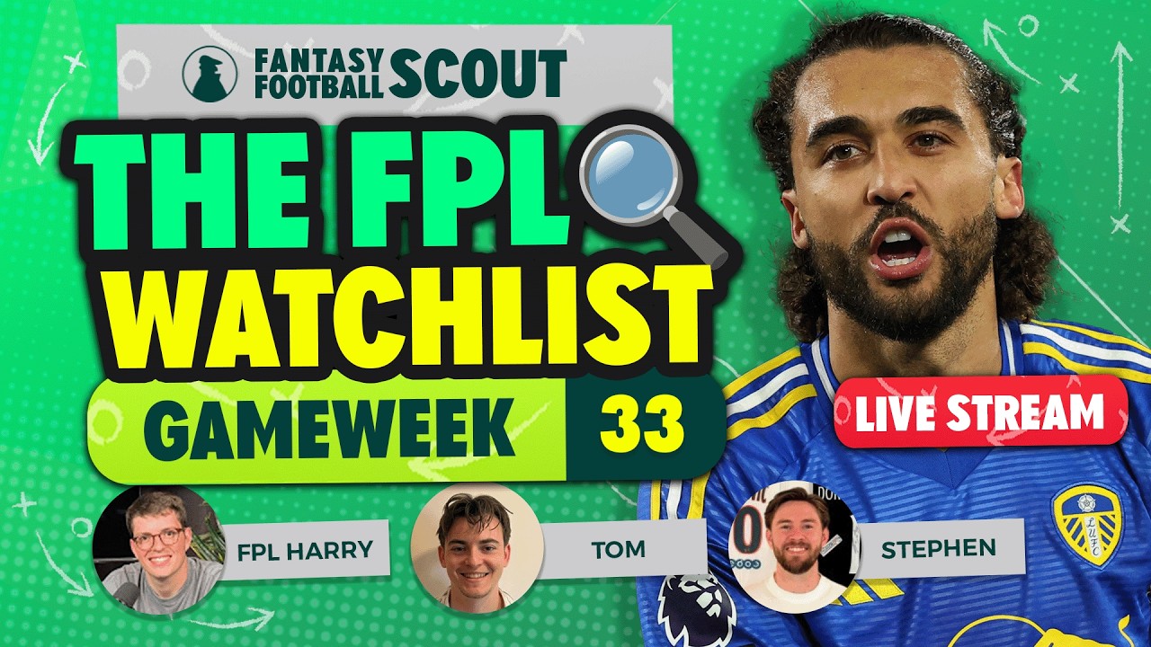 THE FPL WATCHLIST GW33  🔍 | BENCH BOOST, FREE HIT + WILDCARD! | Fantasy Premier League Tips 2025/26
