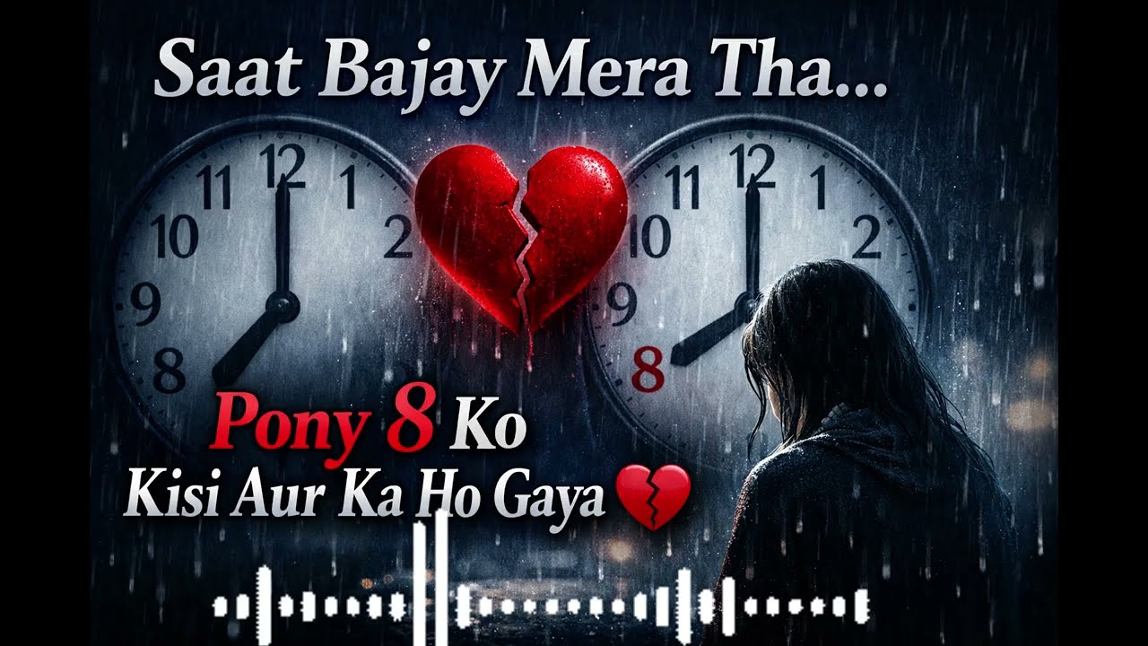 “Saat Bajay Mera Tha, Pony 8 Ko Kisi Aur Ka Ho Gaya” 💔 | Sad Song | Heart Touching