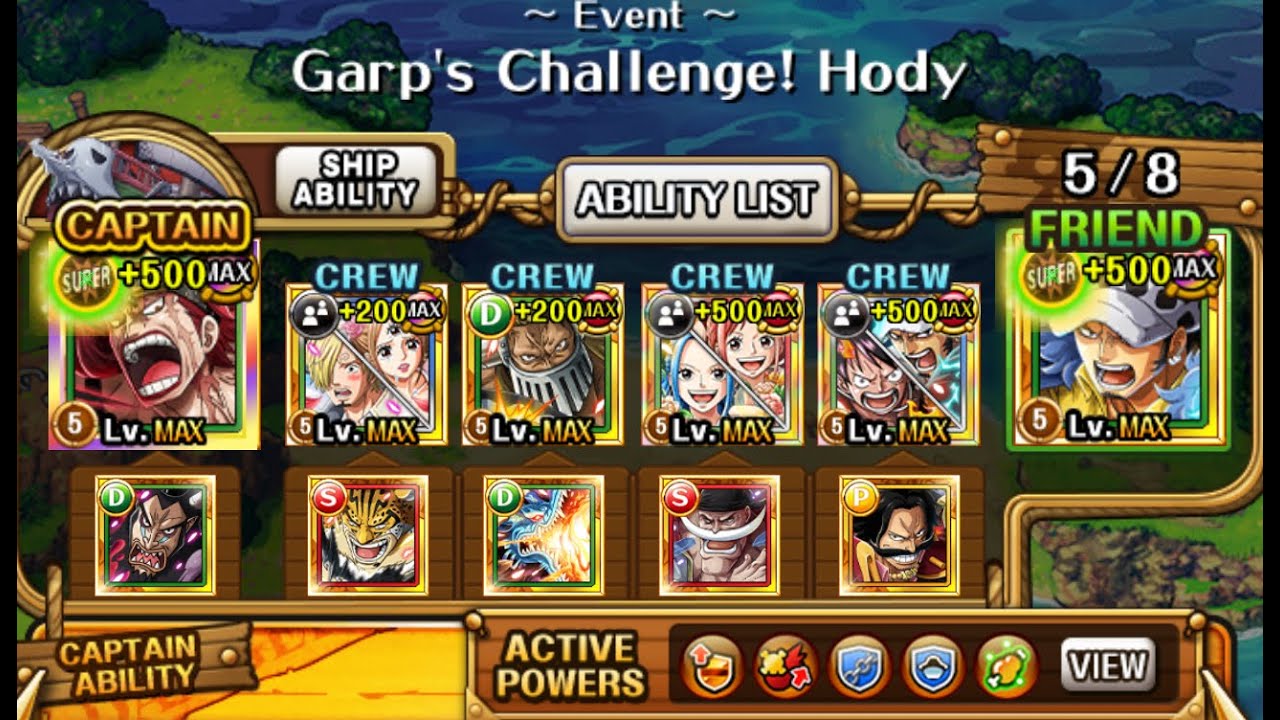 [OPTC] kid/law vs garp challenge hody dex