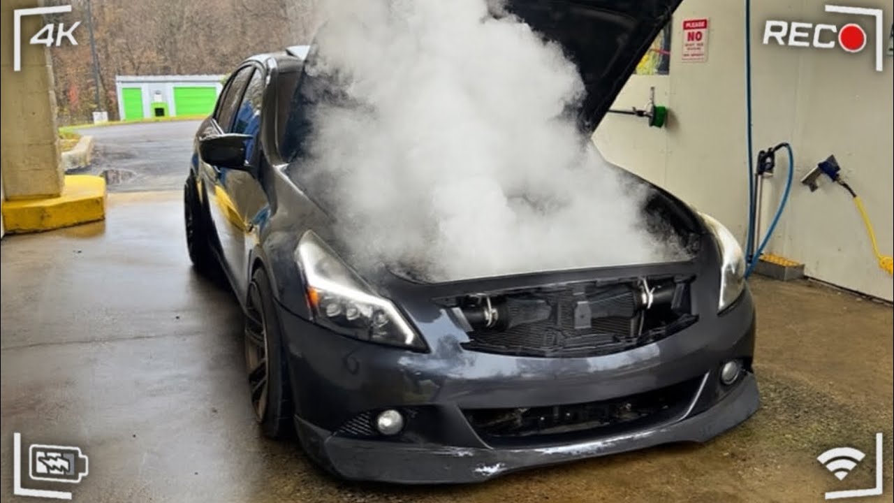 FIXING MY TUNED INFINITI G37 AFTER ALMOST BLOWING UP RACING A BMW 335i 😠