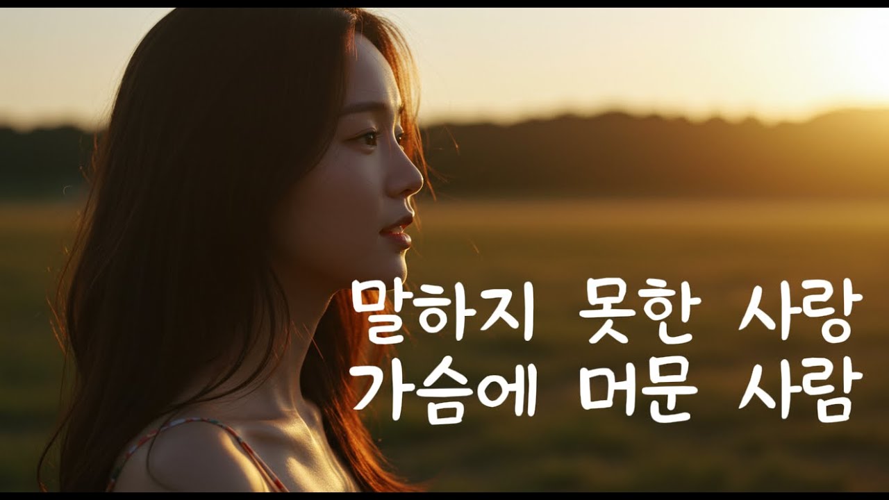 가슴에 머문 사람 – 말하지 못한 사랑 | 여운 깊은 트로트 발라드