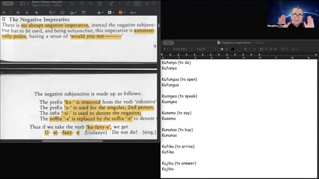 Tell Someone NOT To Do Something ✋ Swahili Commands (Imperatives) pt. 2 👉 Simplified Swahili Grammar