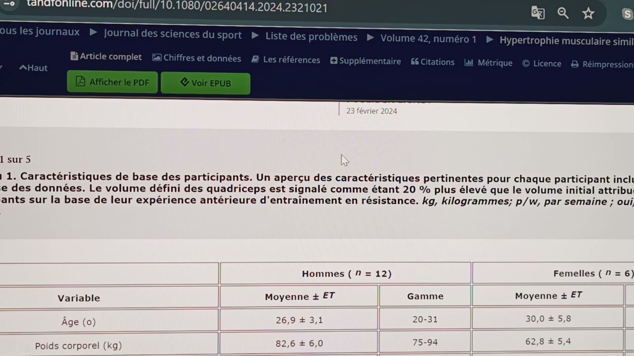 Plus d'hypertrophie en évitant ou en dépassant l'échec musculaire ? (partie 1 de 3)
