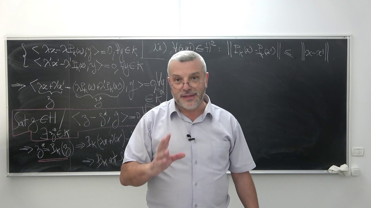 AMEDP Cours 12 - Opérateur de projection orthogonal