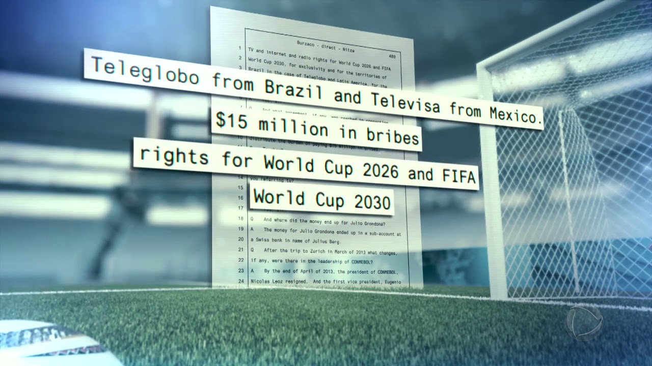 TV Globo é citada 14 vezes pelo delator do esquema de corrupção na Fifa