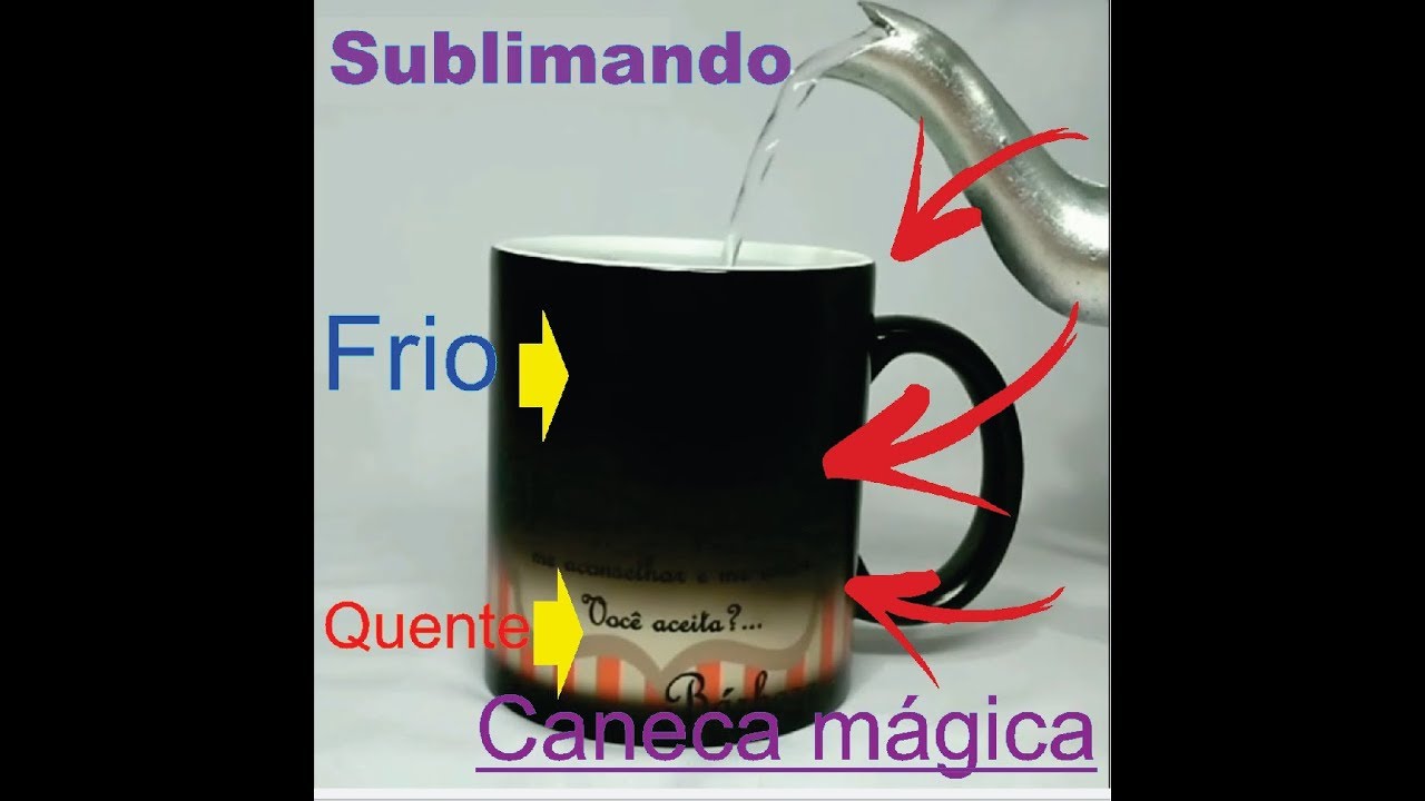Como sublimar caneca mágica!!!