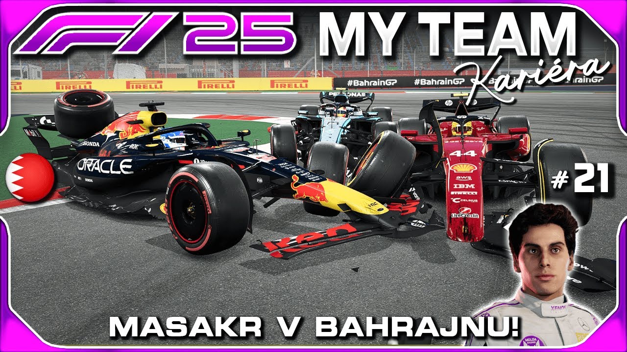 Masakr v Bahrajnu! Kolize, Souboje a Hromada Pitstopů! #21 | F1 25 My Team Kariéra CZ Let's Play
