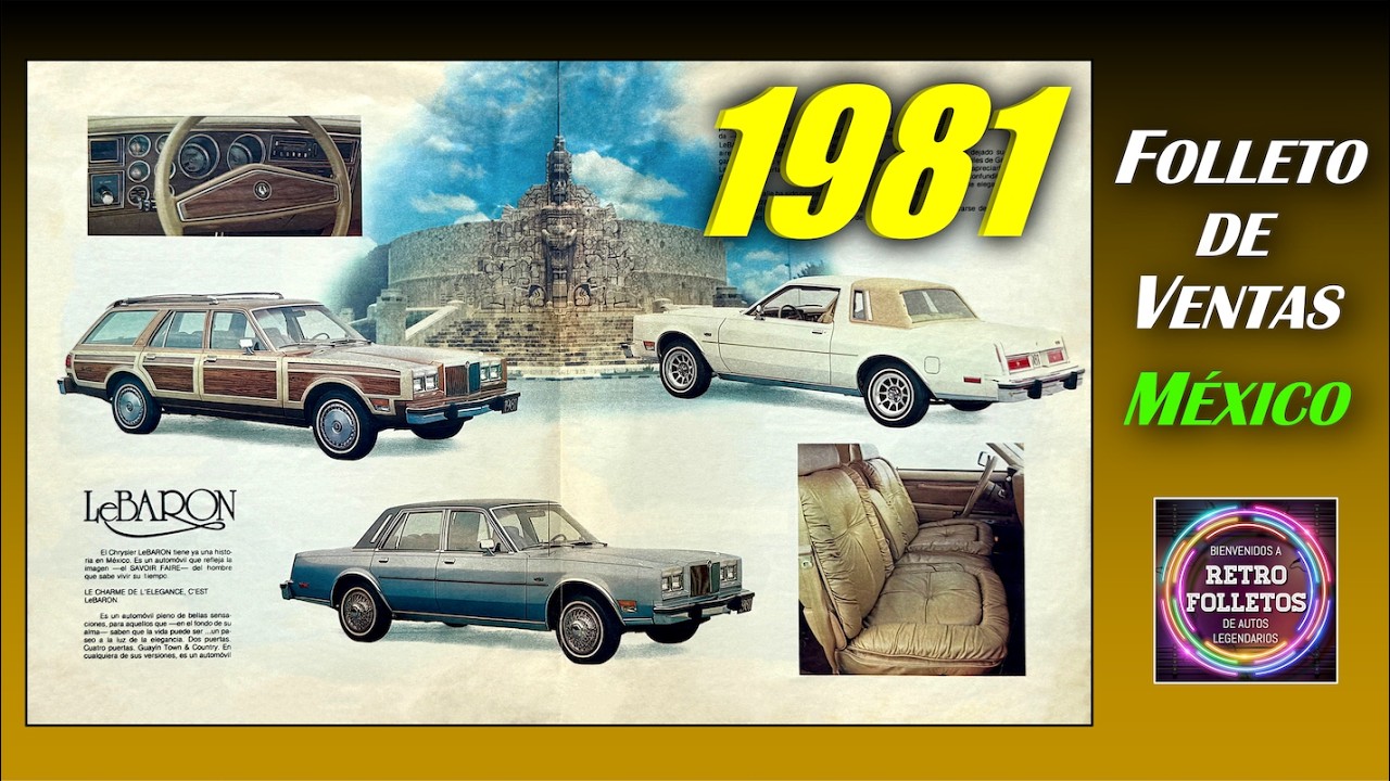 1981 GAMA DE MODELOS CHRYSLER MEXICO - CATALOGO DE VENTAS