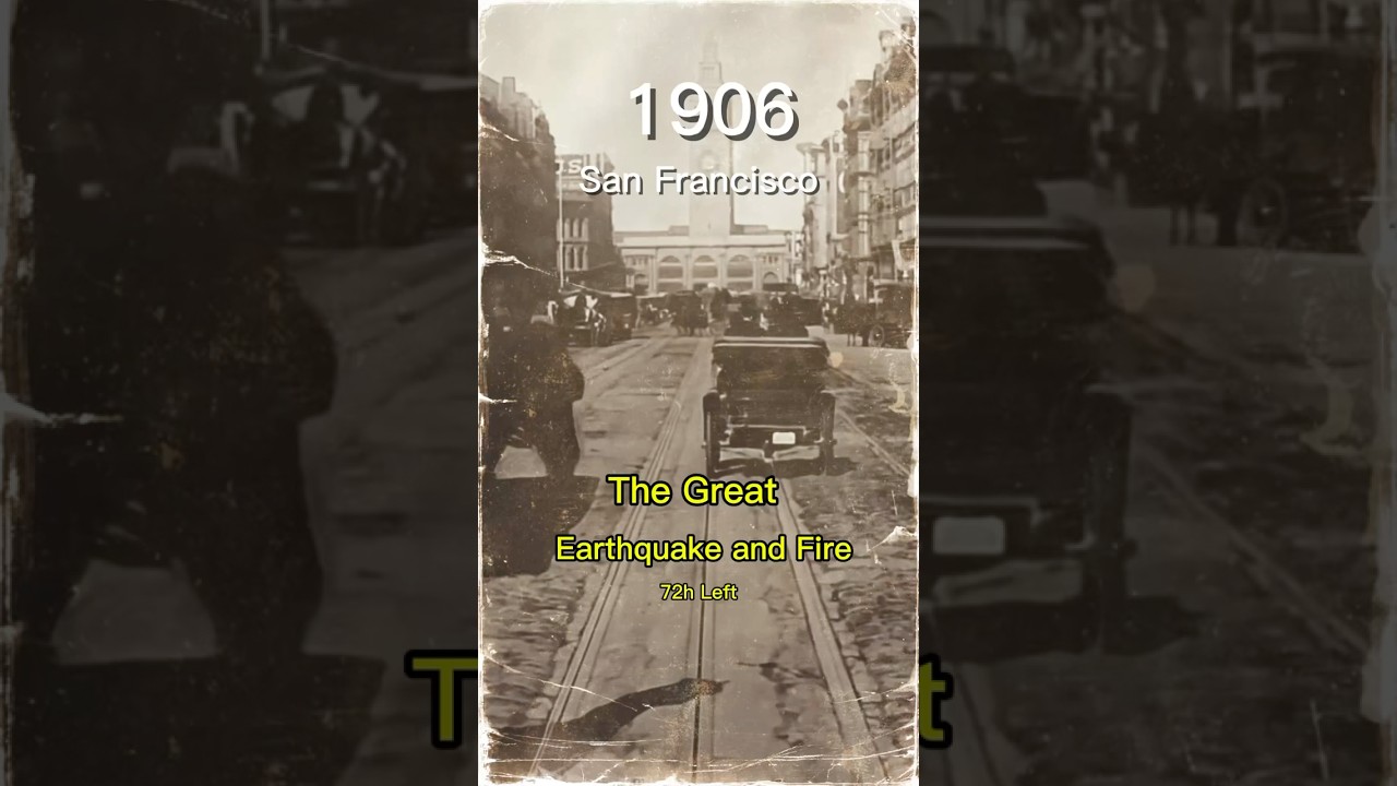 Colorized Footage of San Francisco 72h Before the Great Earthquake and Fire #new #history #video