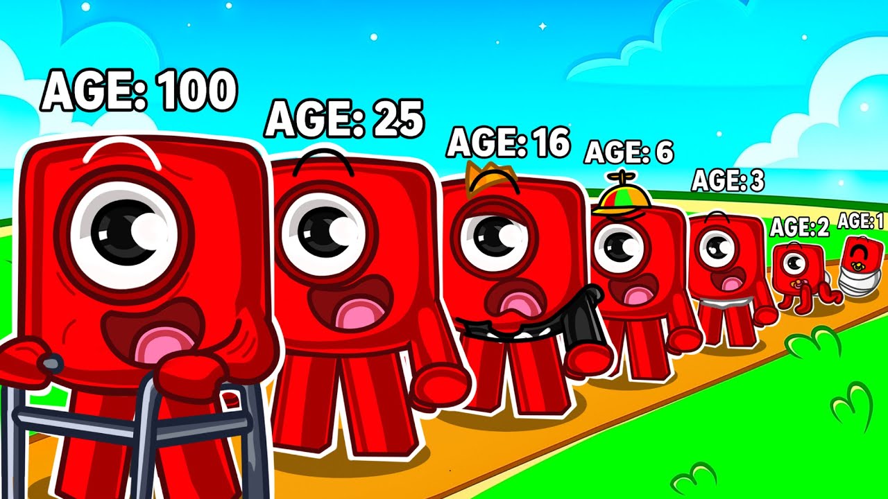 Numberblocks One Growing Up Evolution!