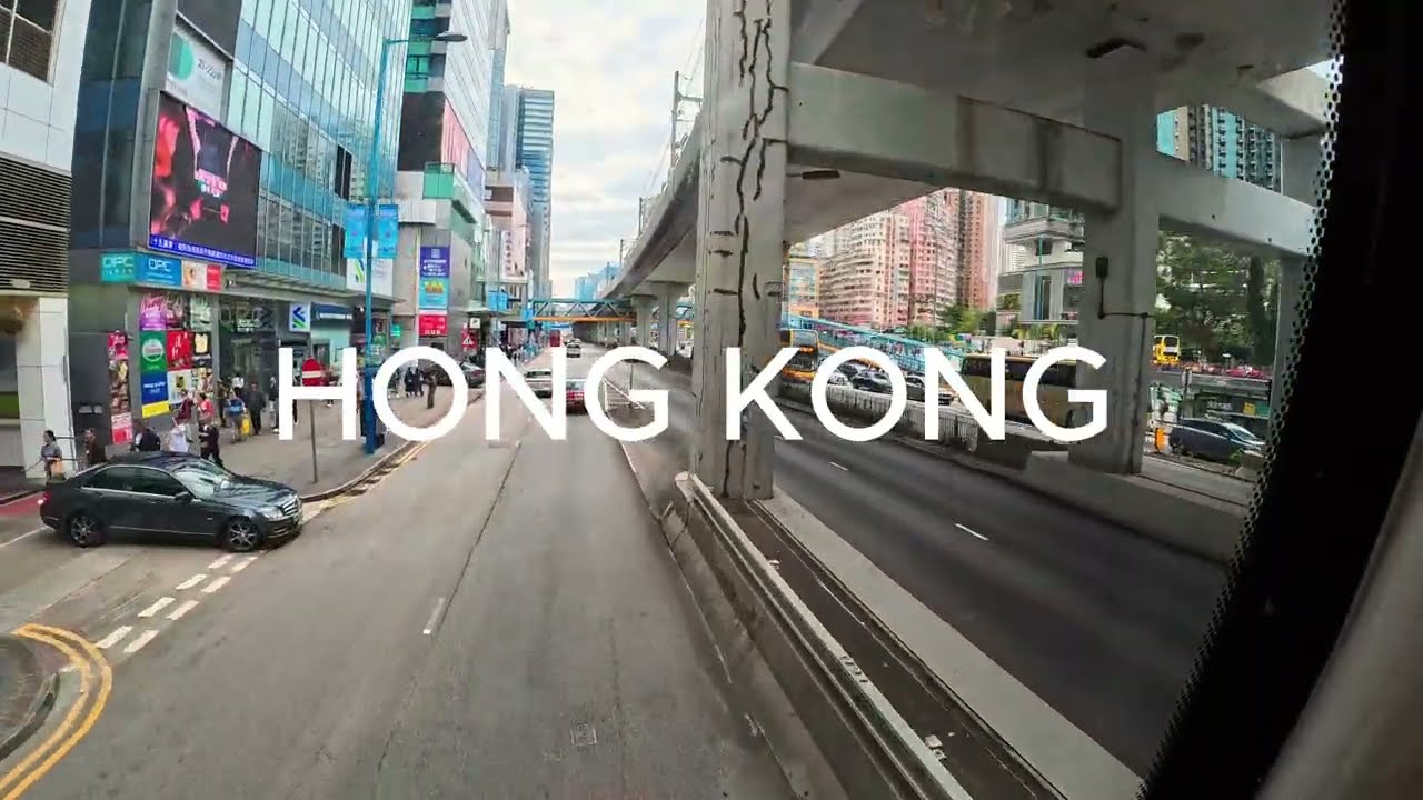 Driving Through Hong Kong Streets
