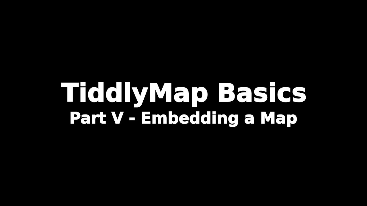 TiddlyMap Basics - Part V - Easily Embed Concept Maps in Your Wiki Articles
