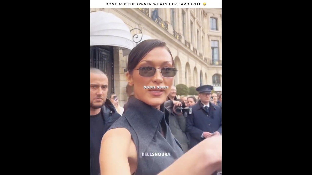Don&rsquo;t tell the owner 😂 #bellahadid #bellahadidedit #supermodel #fashion