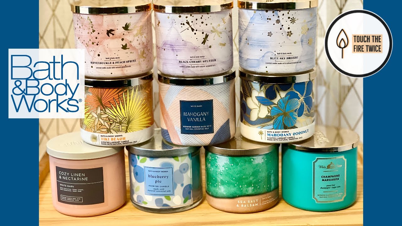 Bath & Body Works $12.95 Candle Haul & Review | Honeysuckle Peach Spritz + More | TouchTheFireTwice
