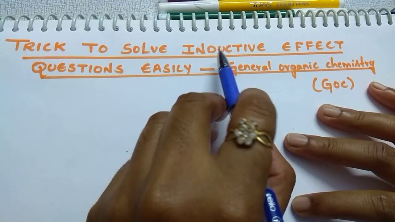 Trick to solve Inductive Effect questions easily | General organic chemistry | GOC