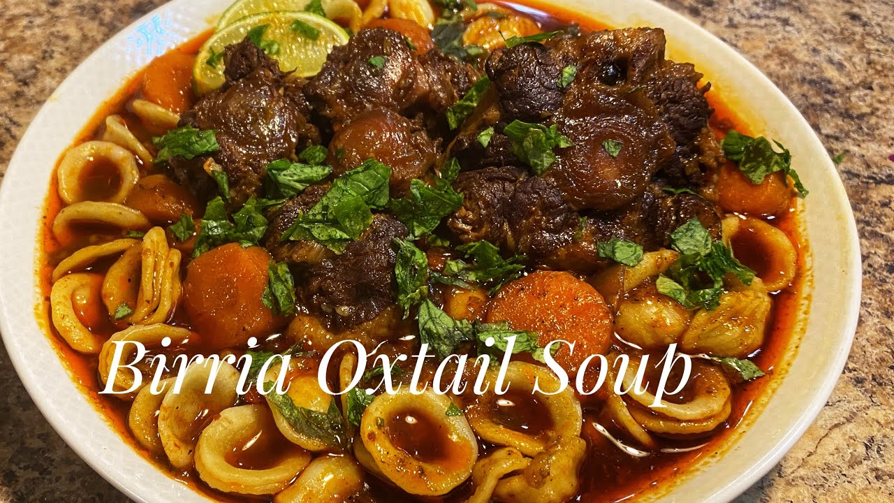 Birria Style Oxtail Soup Recipe!! Easy Dinner Recipes #foodie #food #foryou