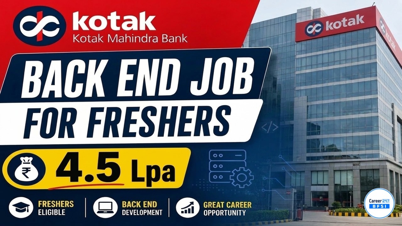 Kotak Mahindra Bank Recruitment 2026 | Backend Job for Graduates | Freshers Apply Now
