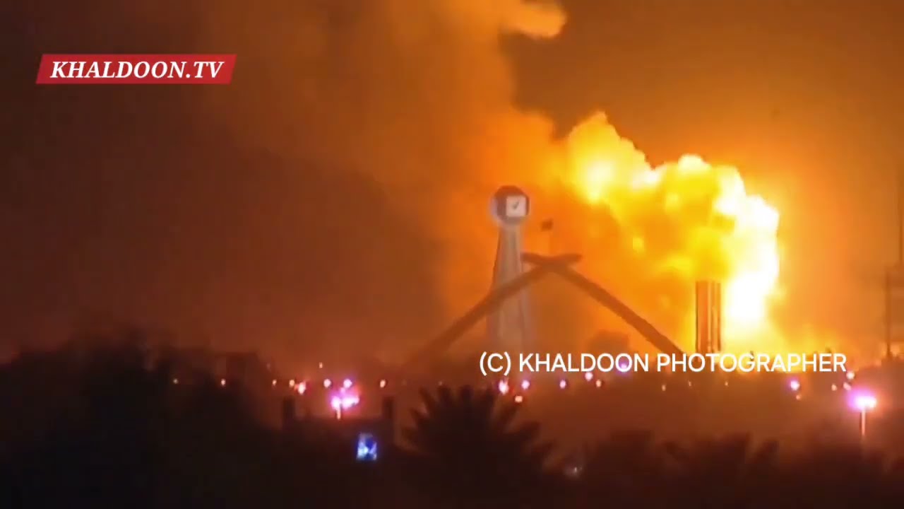 operation iraq freedom invasion iraq gulf war 2003 bombing Baghdad . scary war
