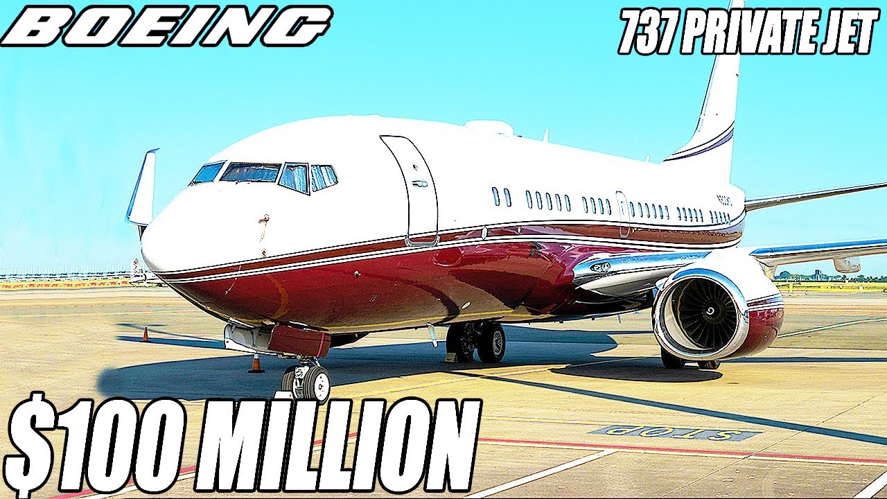 Внутри частного самолета Boeing 737 стоимостью 100 миллионов долларов