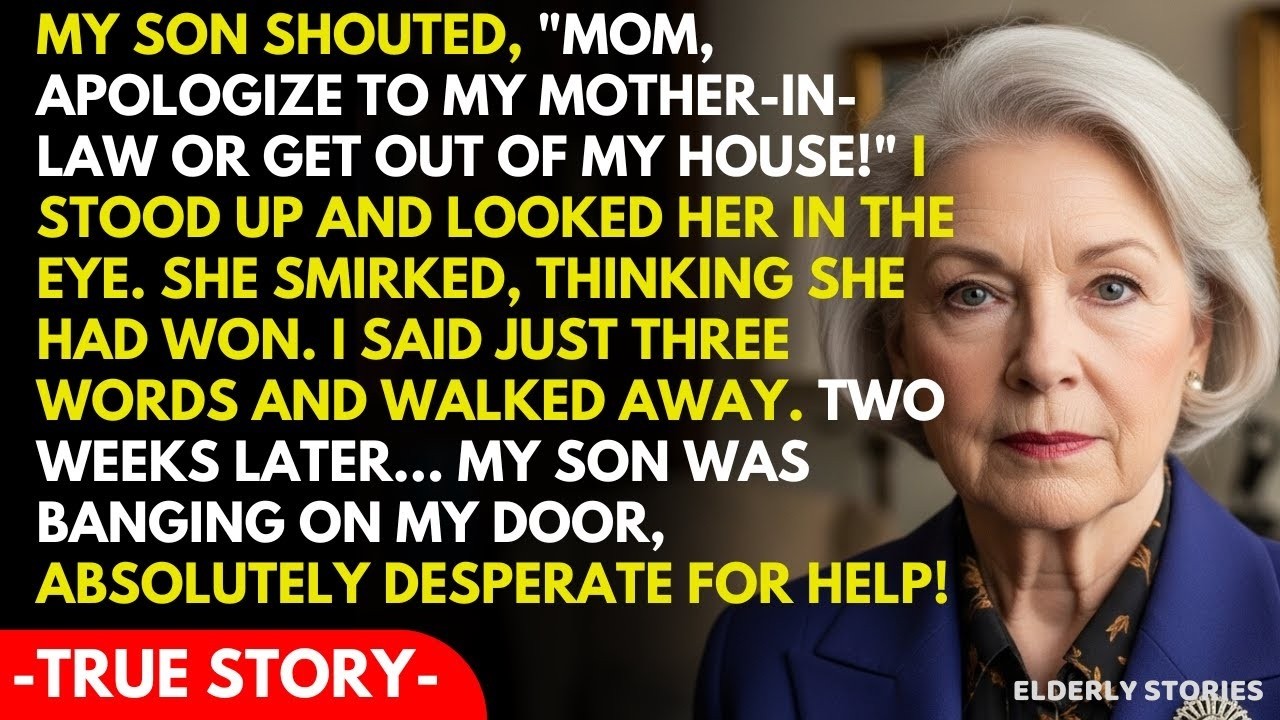 Son Yelled Apologize To Her Or Get Out!… He Did Not Expect My Shocking Response