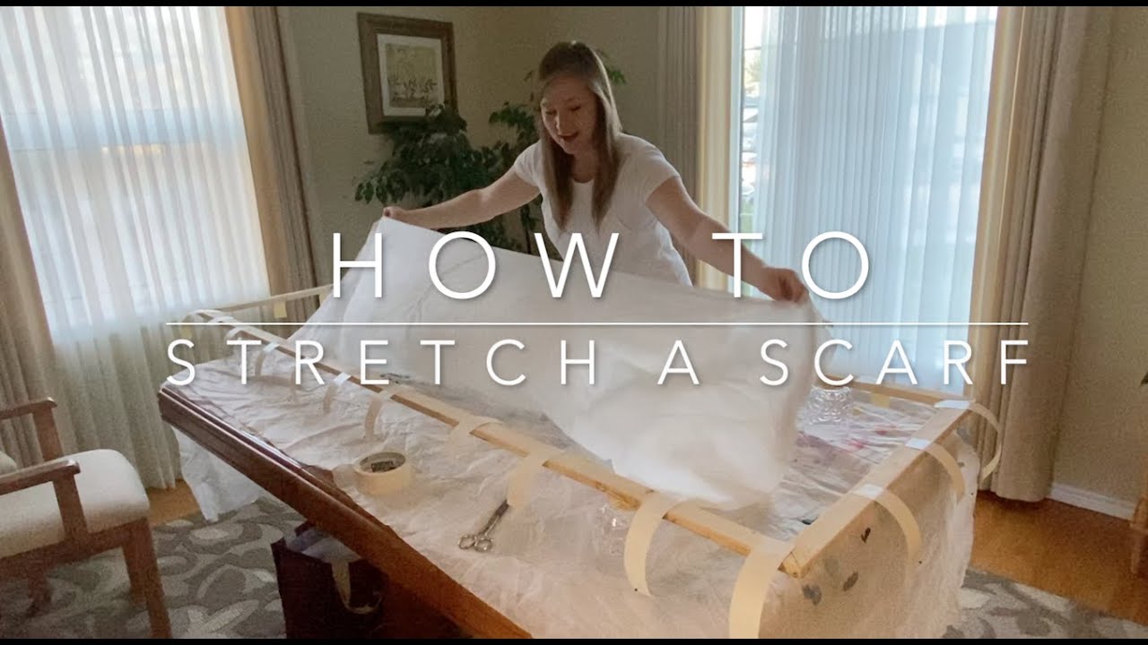 How To: stretch a silk scarf #SilkPainting