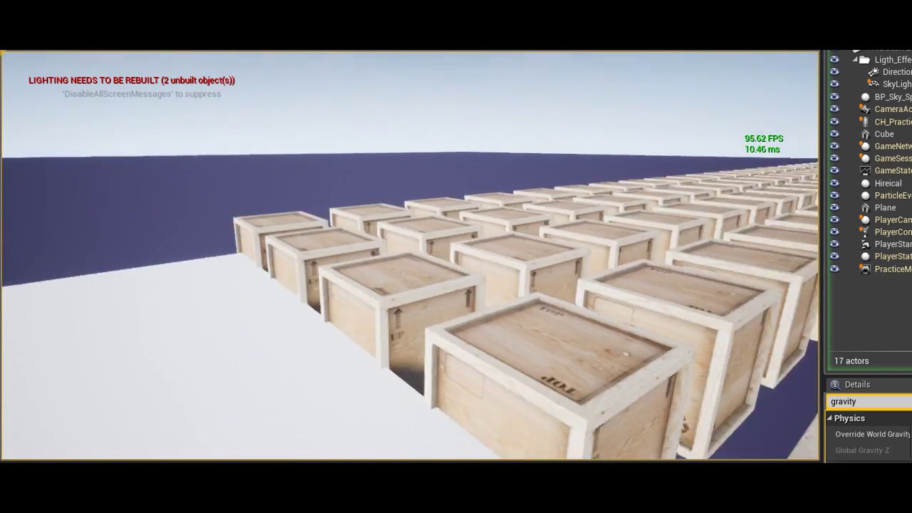 Unreal Engine - Hierarchical Instanced Static Mesh Performance Stress Test