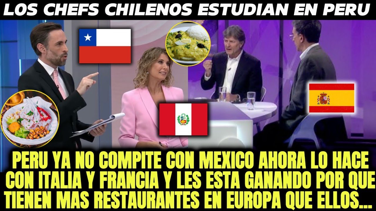 PERIODISTAS 🇪🇸ESPAÑOLES y CHILENOS🇨🇱 ANALIZAN EL CRECIMIENTO DE LA COCINA PERUANA EN EUROPA