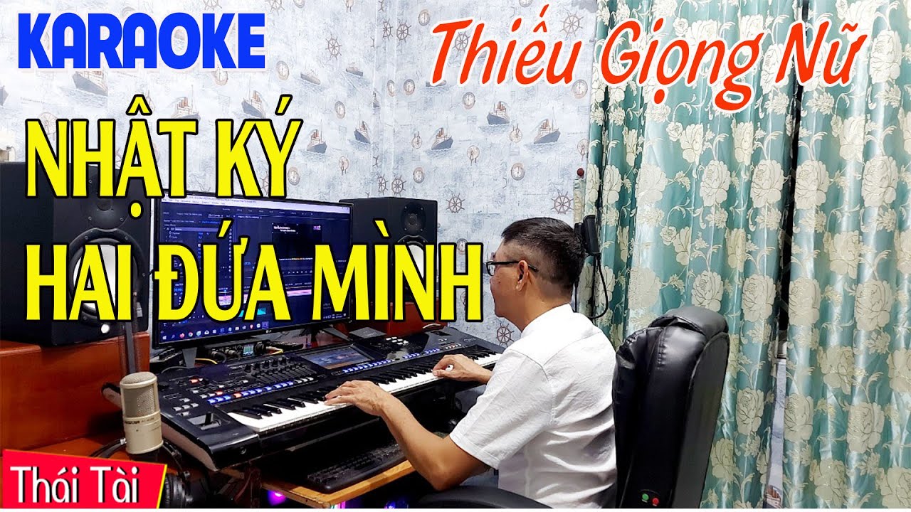 Nhật Ký Hai Đứa Mình | Karaoke Thiếu Giọng Nữ | Song Ca Cùng Thái Tài