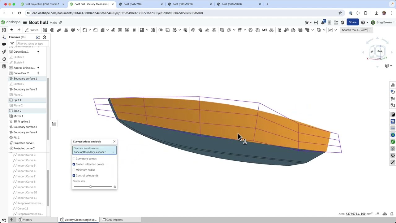 Давайте построим лодку в Onshape (ну, по крайней мере, основные элементы корпуса).