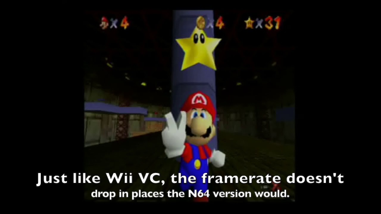 Super Mario 64 Comparison *Wii U Portion* (Nintendo 64 vs Wii VC vs Wii U VC)