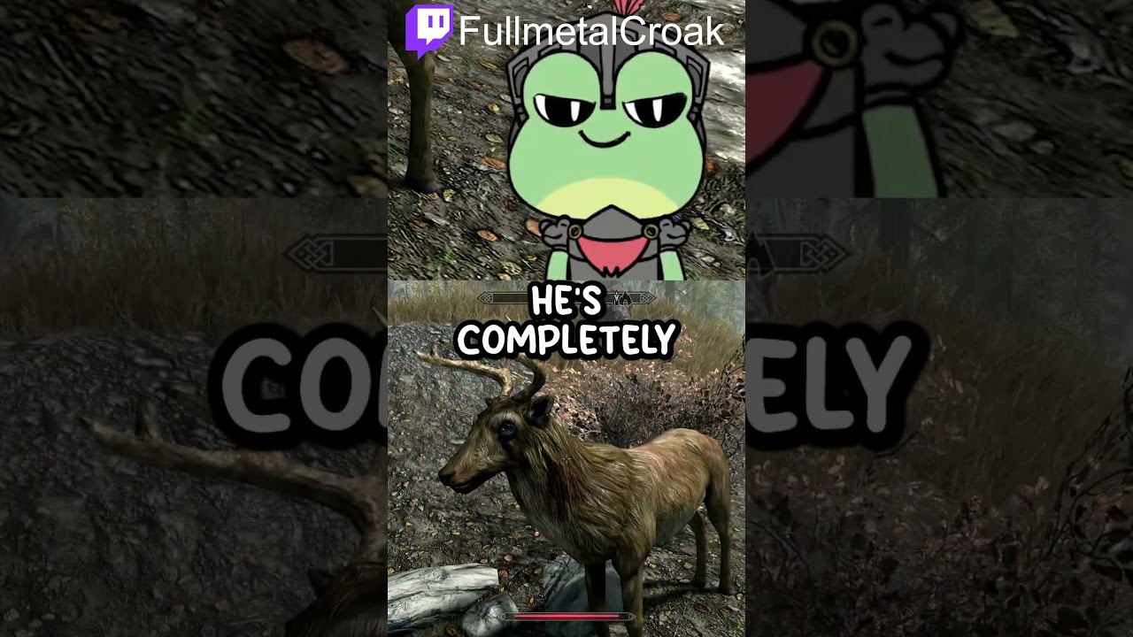 That's one funny deer... #vtuber #envtuberclips #skyrim