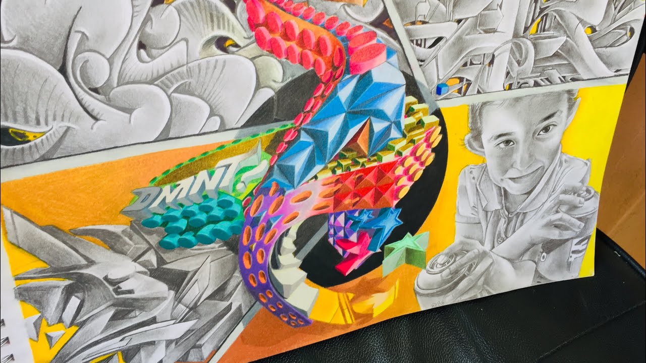 Making four types of graffiti four elements | 4 tipos de graffitis bombing,wildstyle,3d,caracter