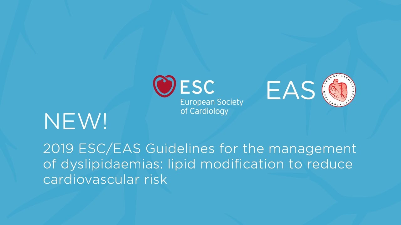 New ESC/EAS Dyslipidaemia Guidelines out now - what is new?