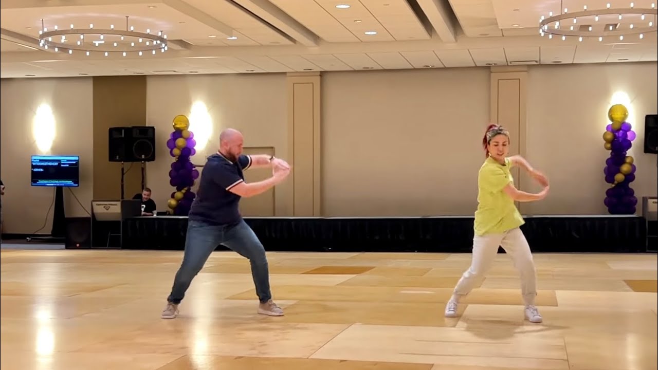 FIRE ON UP Line Dance by Shane & Fred, Demo @ Windy City Line Dance Mania 2023 by Shane & Rebecca