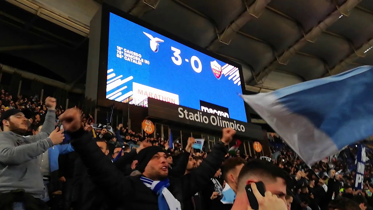Derby LAZIOvsRoma 3-0 Curva Nord, Lazio is on fire
