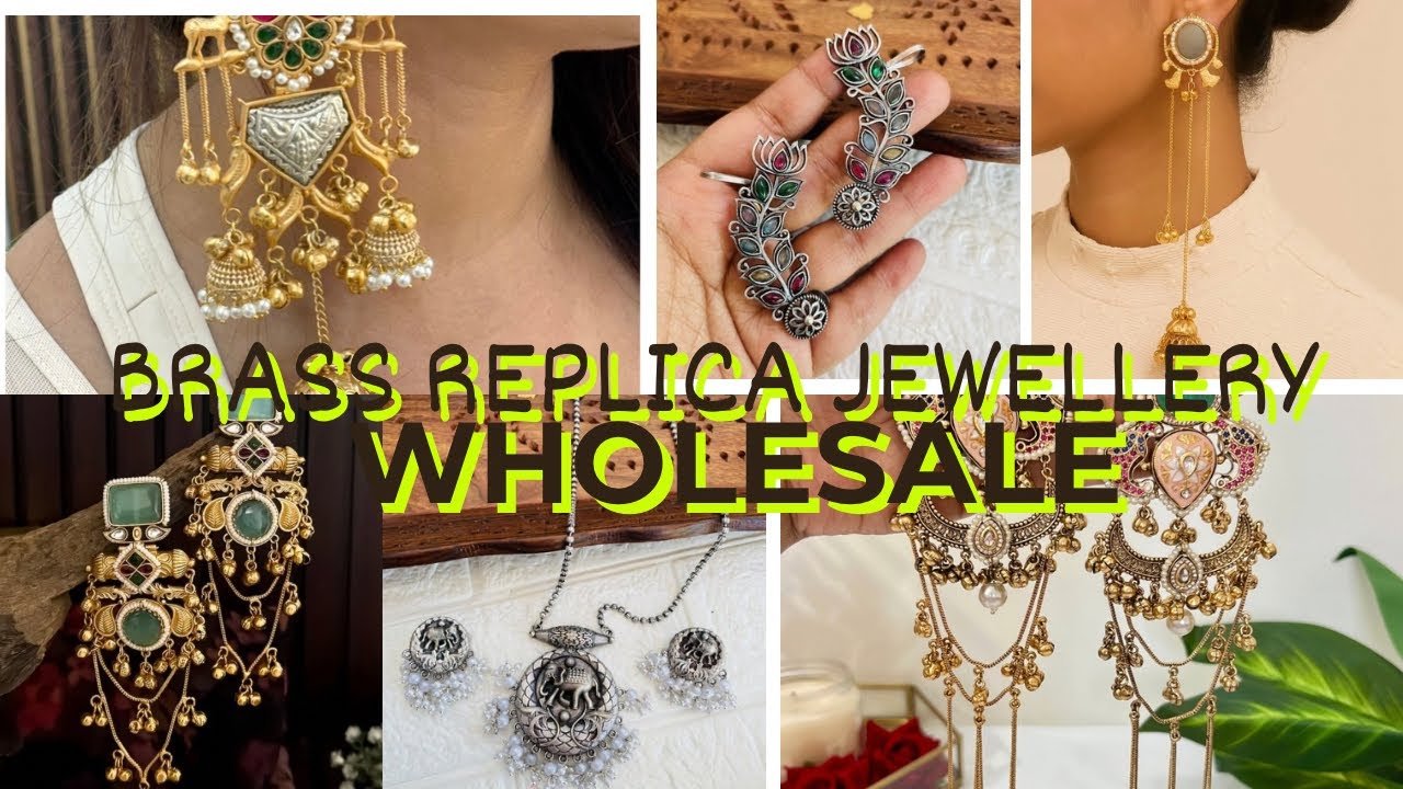 Brass Replica Jewellery Wholesale market in Kolkata/Ranchi | Instagram trending Jewellery 