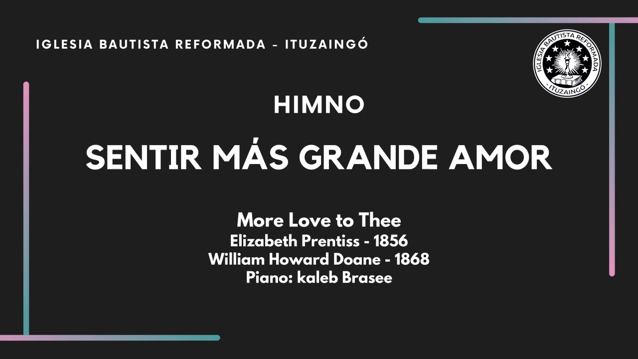 SENTIR M&Aacute;S GRANDE AMOR - Piano - Kaleb Brasee