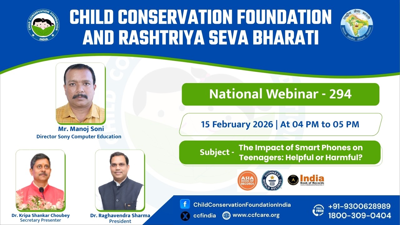 Successful Completion of National Webinar – 294 | Smart Phones & Teenagers