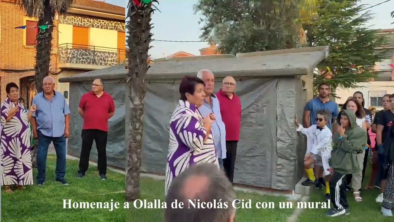 Homenaje a Olalla de Nicolás Cid en Santiuste de San J Bta