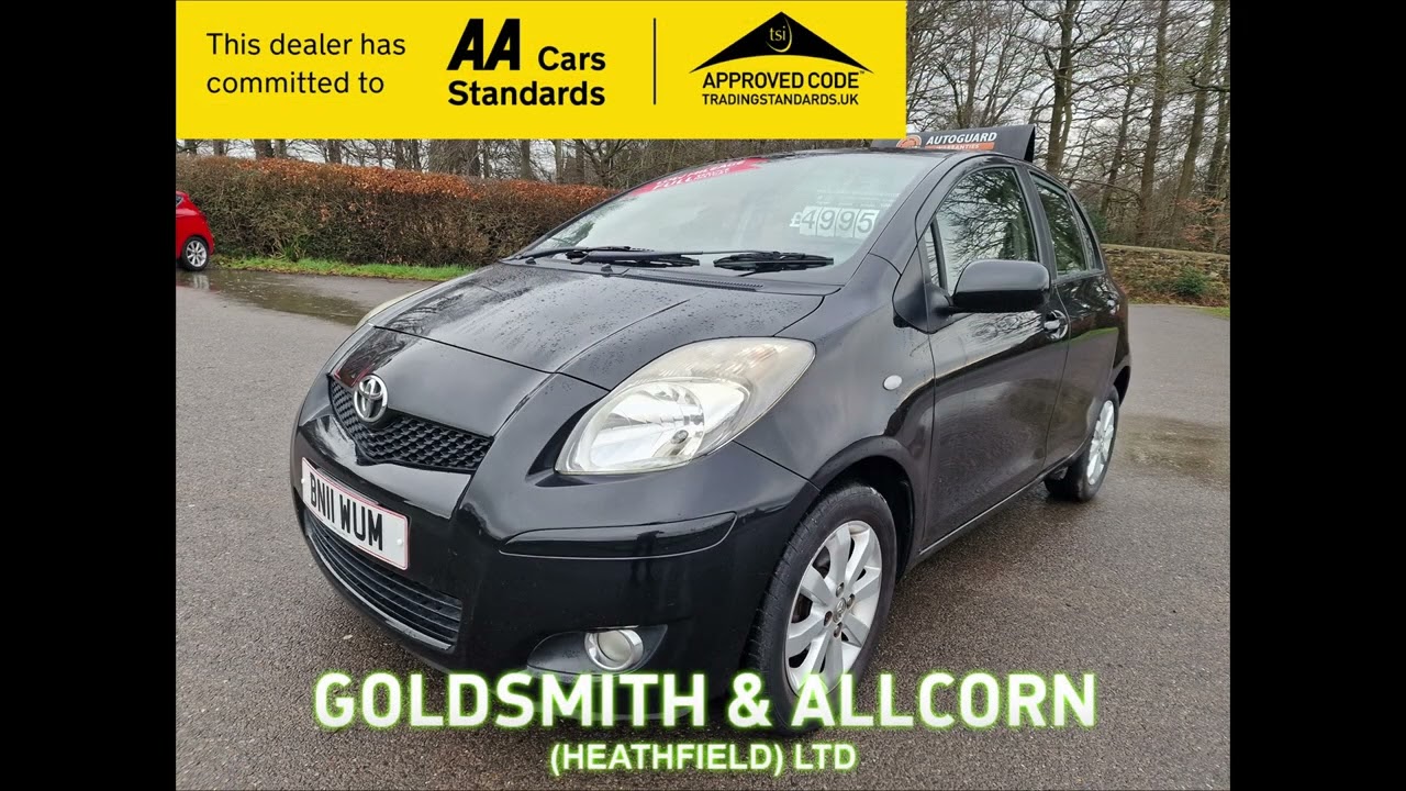 2011 Toyota Yaris 1.33 VVT-i T Spirit Nav 5dr +LOW MILEAGE,FULL SERVIC HISTORY+