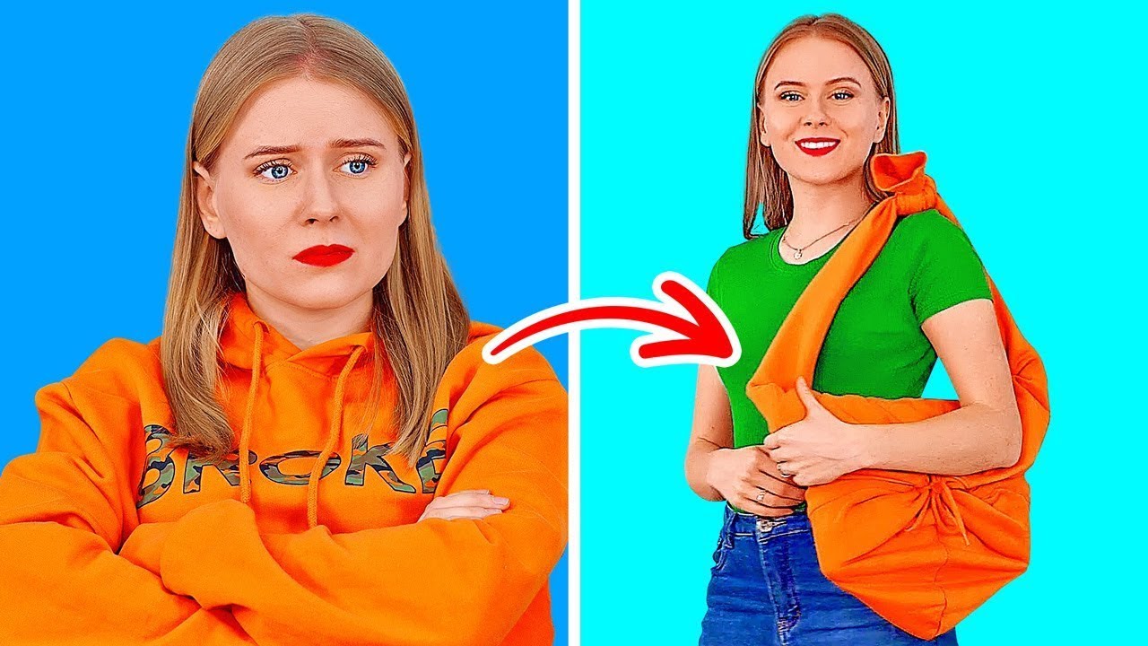 TRUQUES E DICAS BRILHANTES DE MODA || Macetes Legais Para Garotas E Ideias Para Customizar Roupas