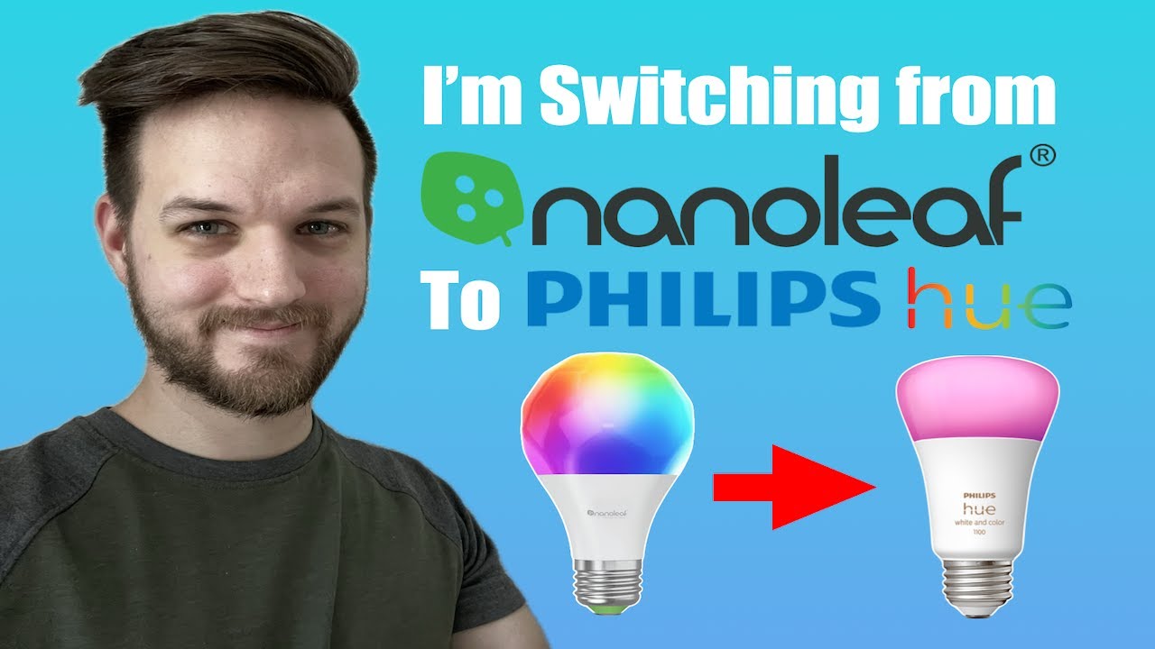Я перехожу с Nanoleaf Essentials на Philips Hue для своего умного дома