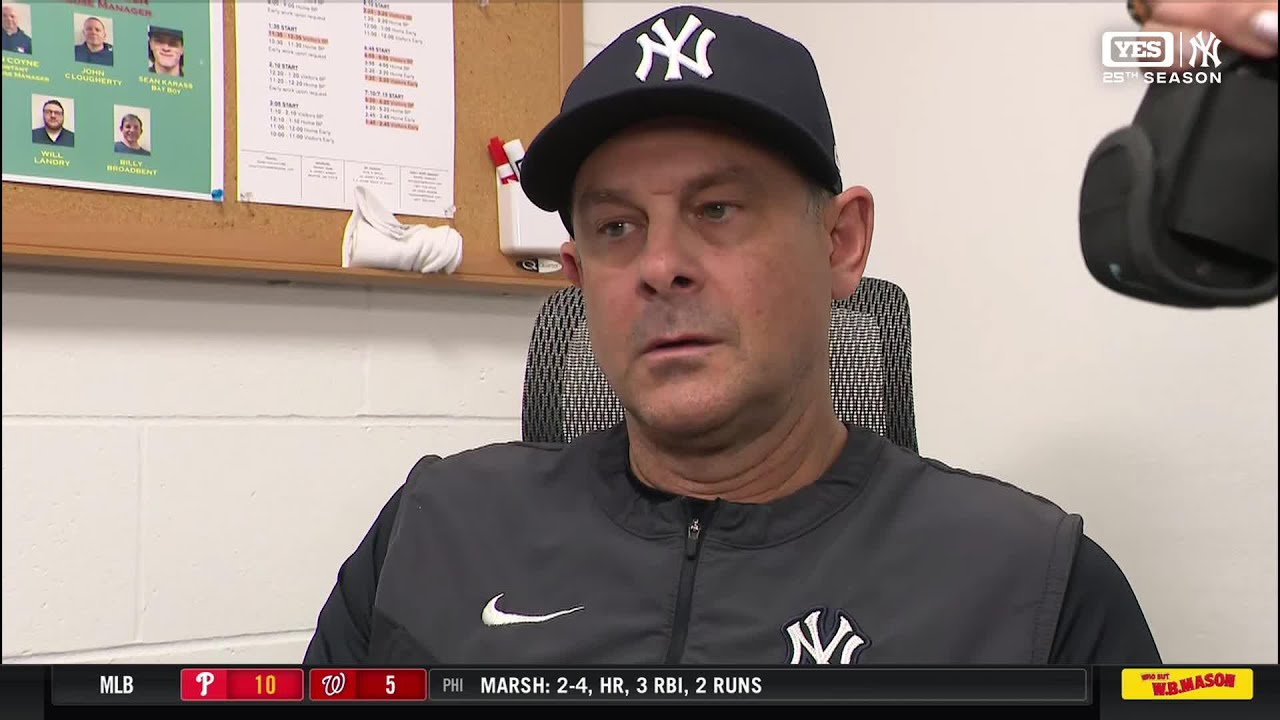 Аарон Бун о 4 ошибках Yankees в матче против Red Sox