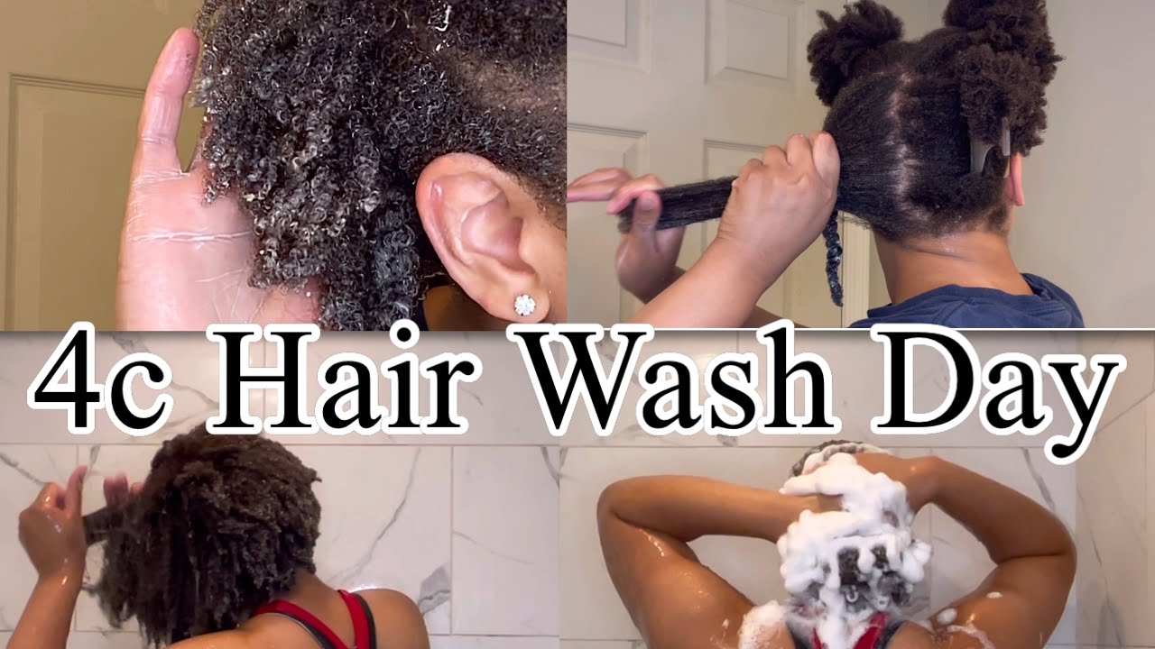 DRAMATIC 4c Hair Wash Day | Low Porosity Hair ft Cantu